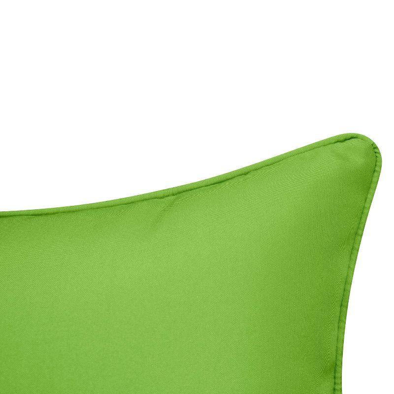 Embroidered Geometric Rattan Throw Pillow 20x20, Weather-Resistant, Zipper - Edie@Home