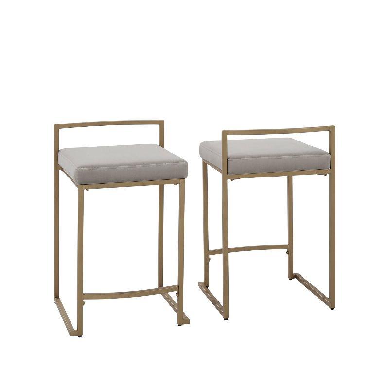 Set of 2 Harlowe Counter Height Barstools - Crosley