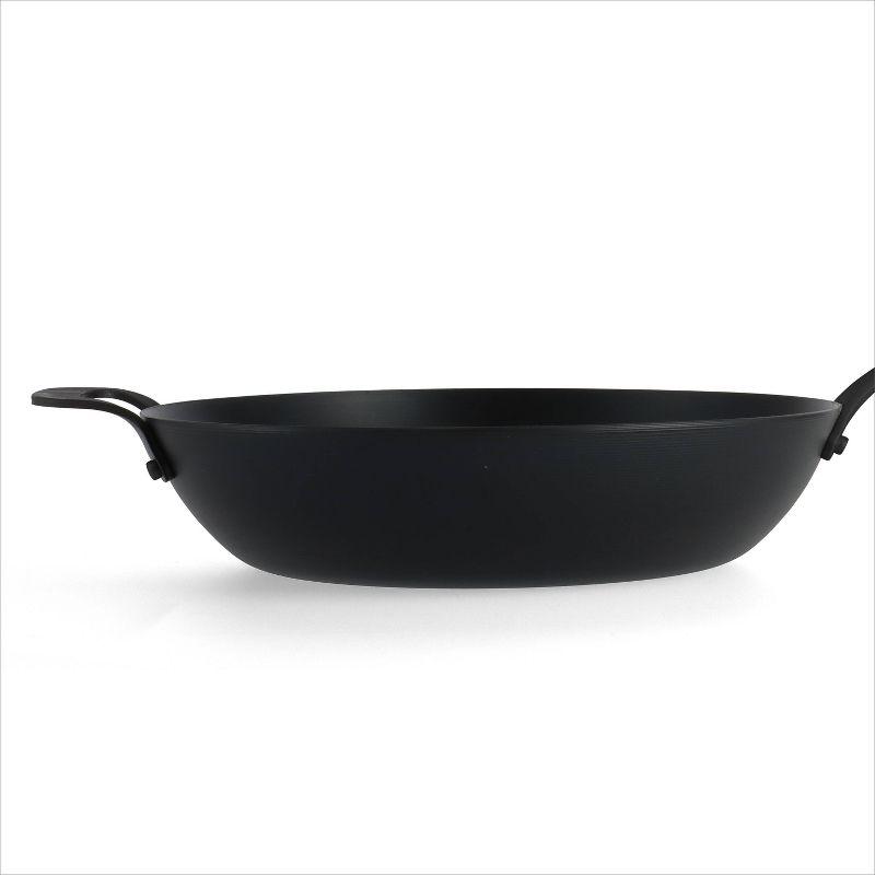 OXO 12" Black Carbon Steel Non-Stick Wok with Silicone Handle