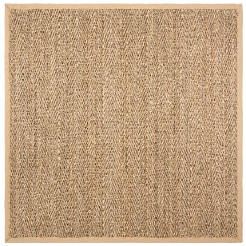 Natural Fiber NF115 Power Loomed Indoor Area Rug - Natural/Beige - 6'x6' - Safavieh