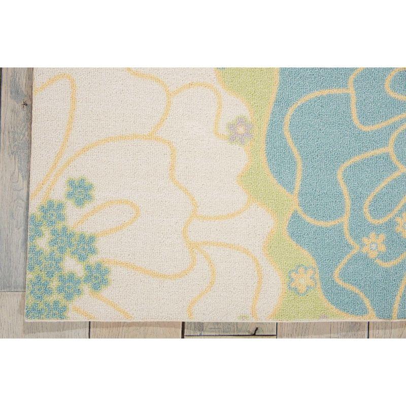 Nourison Home & Garden Green Indoor/Outdoor Area Rug RS021 7'9" x 10'10"