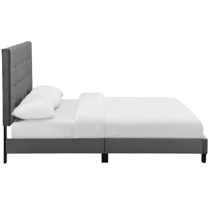 Modway Melanie Tufted Button Upholstered Performance Velvet Platform Bed