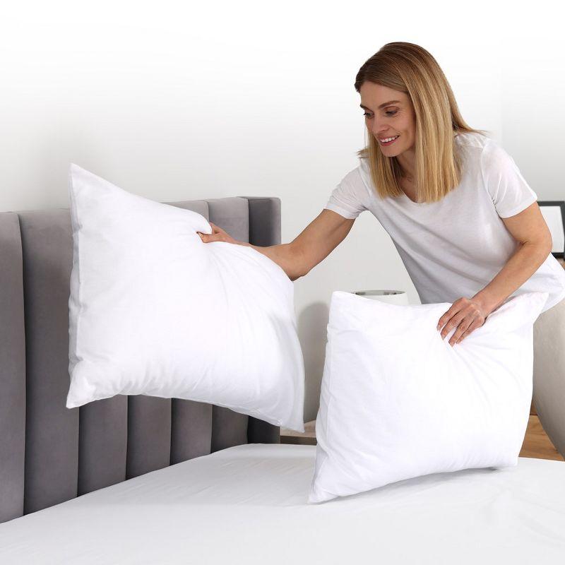 Cheer Collection Plush White Bed Pillows