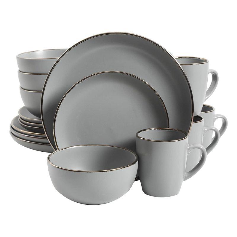 Gibson Home Rockaway Round Stoneware Dinnerware