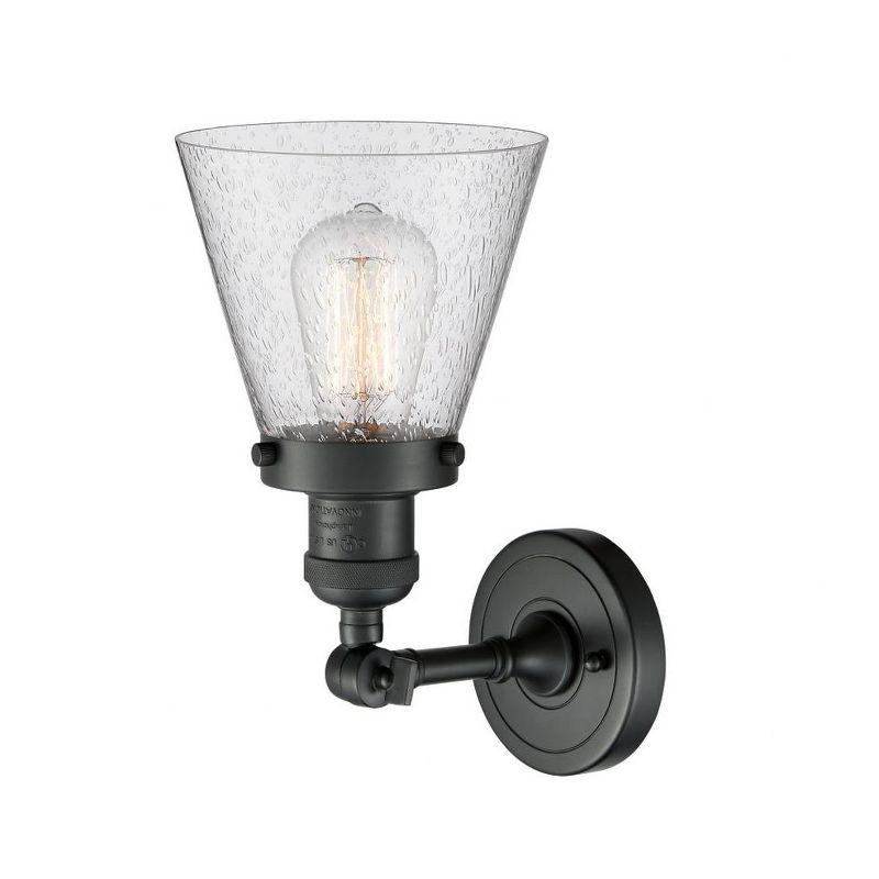 Innovations Lighting Franklin Restoration 1 - Light Sconce in  Matte Black