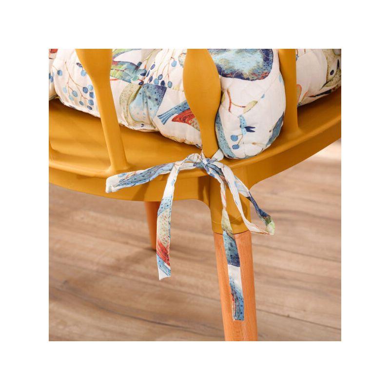 Barefoot Bungalow Quilted Reversible Indoor Chair Pad Cushion