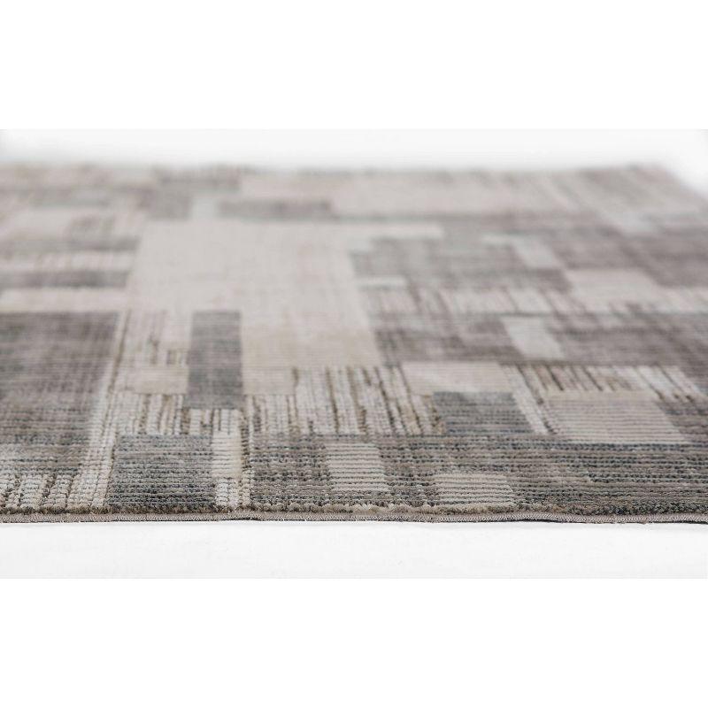 Momeni Noho Geometric Machine Loomed Rug Gray