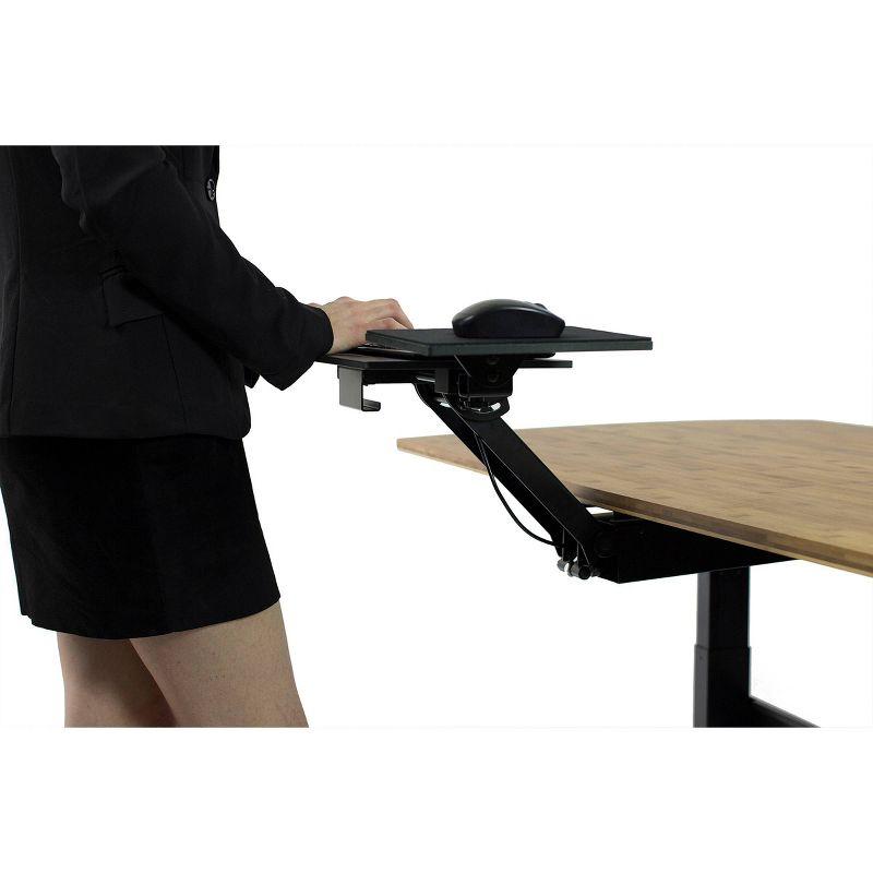 Under Desk Computer Keyboard Tray Black - Uncaged Ergonomics