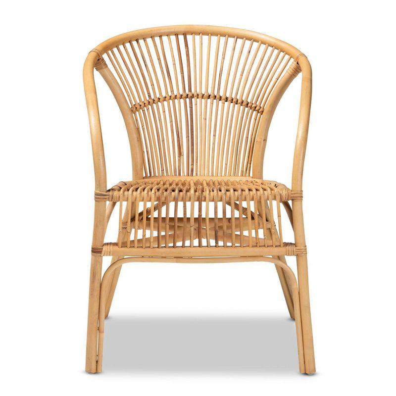 Murai Rattan Dining Chair Natural/Brown - bali & pari