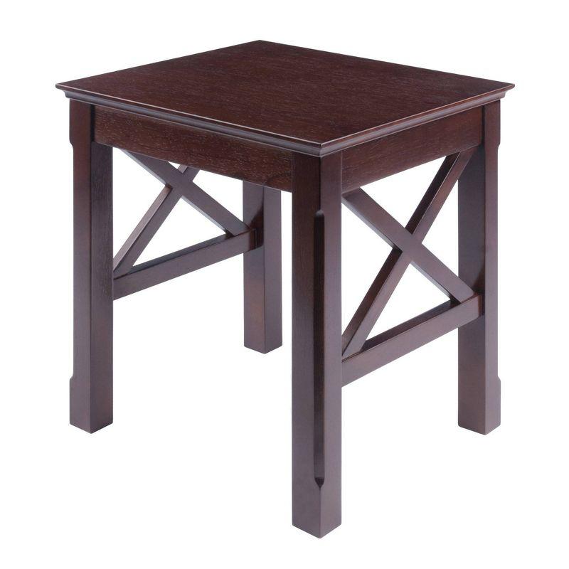 3pc Xola Nesting Table Cappuccino - Winsome: Rectangle Stacking Side Tables, Wood Veneer, Spot Clean