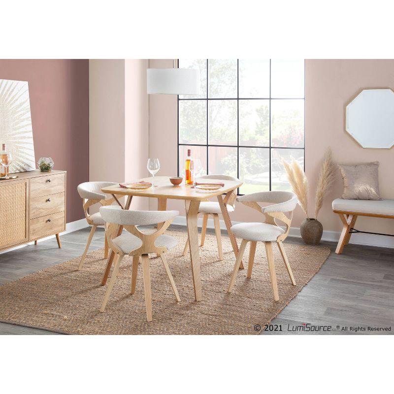 38" Folia Square Dining Table Wood Natural - LumiSource