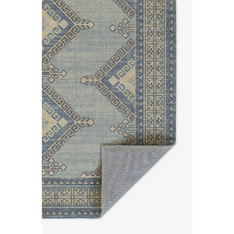 Momeni 6'6"x9' Anatolia Kez Medallion Machine Loomed Area Rug Blue: Wool & Nylon, Low Pile, Indoor Classic Rectangle Rug
