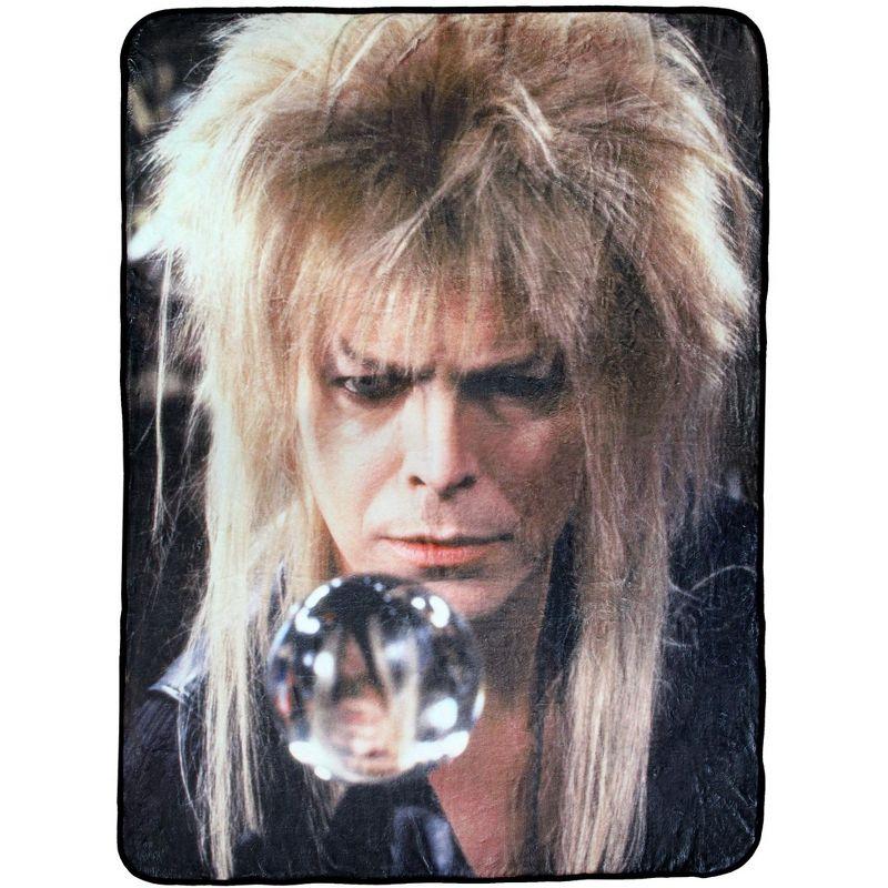 Labyrinth Goblin King Black Fleece Throw Blanket