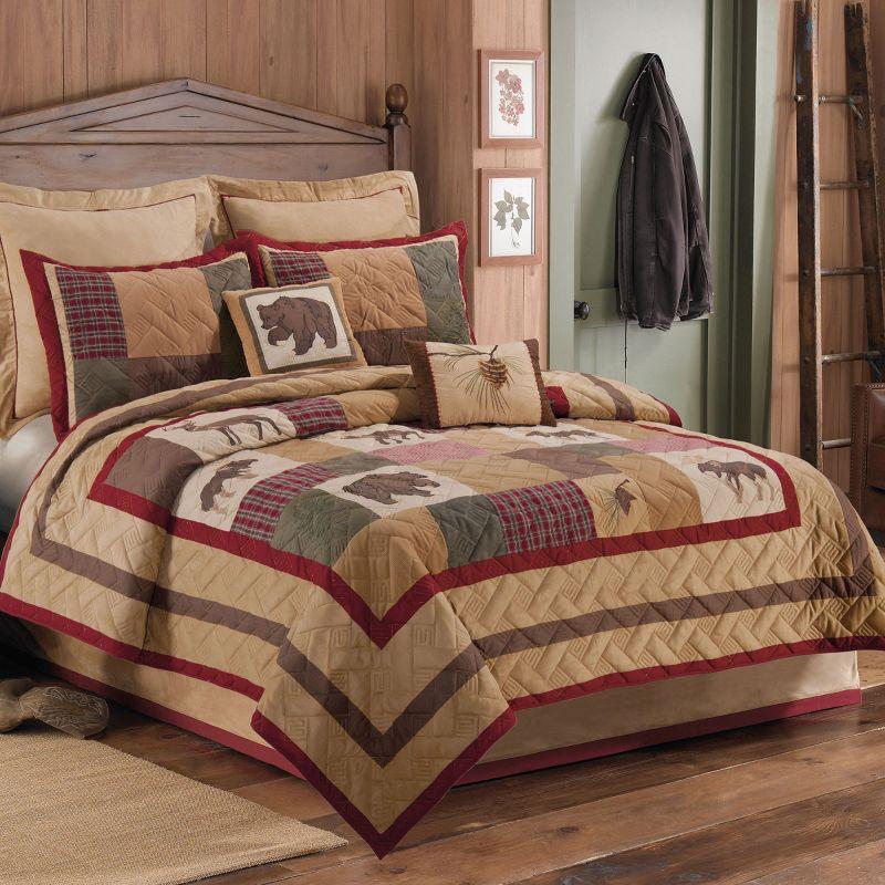 Big Sky Embroidered Cotton Standard Sham in Fall Colors