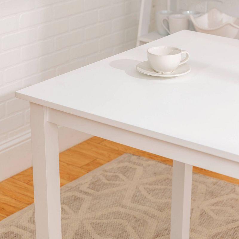 5pc Modern Two-Tone Kitchen Dining Set White/Gray - Saracina Home