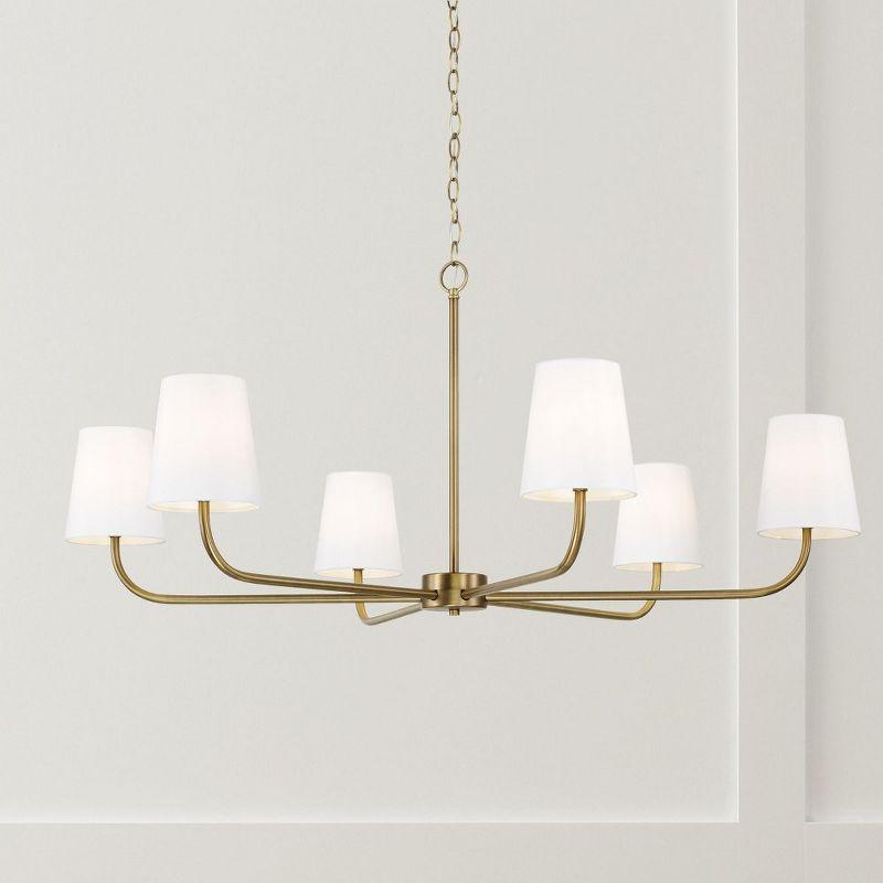 Capital Lighting Brody 6 - Light Chandelier in  Aged Brass