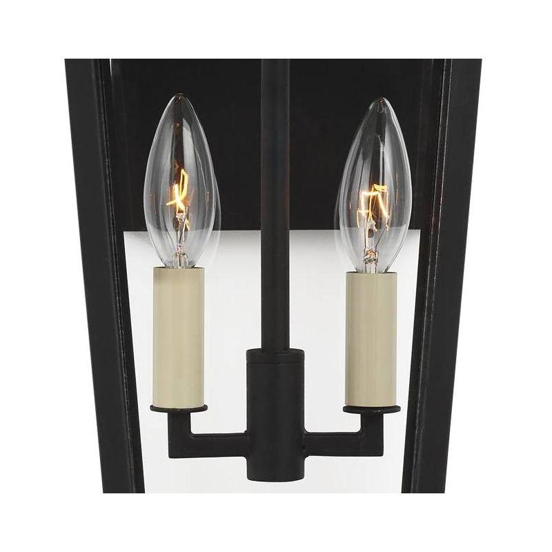 Generation Lighting Warren 19 1/2" High Black 2-Light Outdoor Wall Light