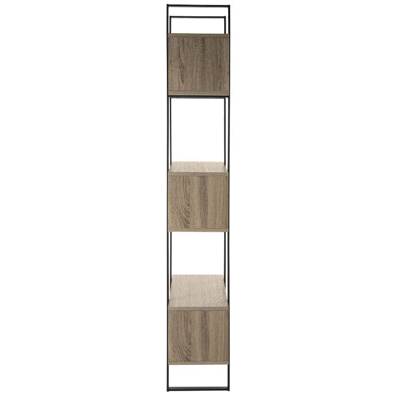 Adhara Etagere - FOX4278 - Light Brown/Black - Safavieh Couture