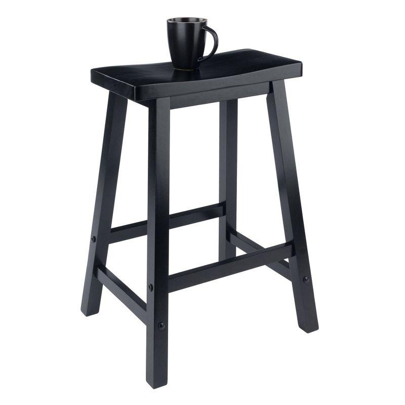 24" Satori Saddle Seat Counter Height Barstool - Winsome