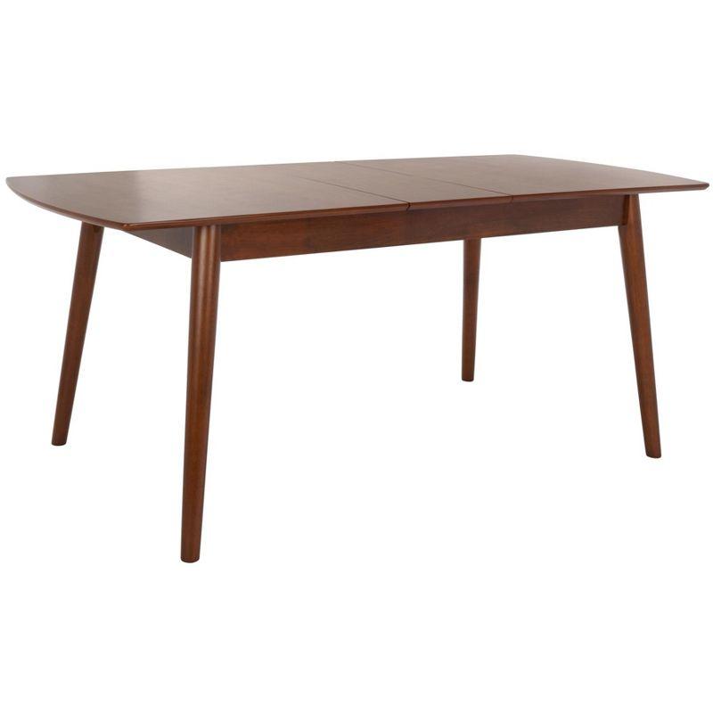 Varda Manual Extension Dining Table - DTB1402A - Walnut - Safavieh