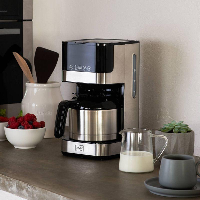 Melitta MCM010PULBK1 Melitta Aroma Tocco 8-cup Drip Coffee Maker With Thermal Carafe And Touch Control Display