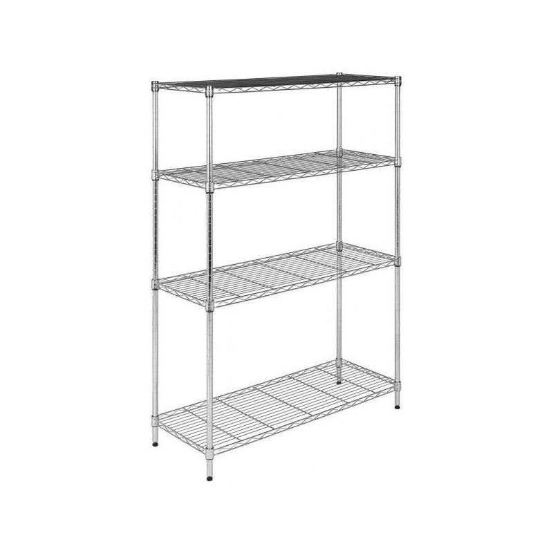 Bravo 4 Tier Shelve - Chrome - Safavieh