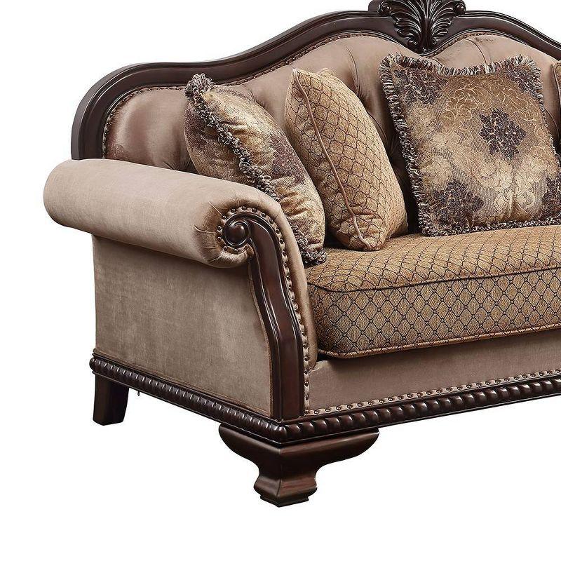 89" Chateau De Ville Sofa with Nailhead Trim & Wood Carving - Acme Furniture