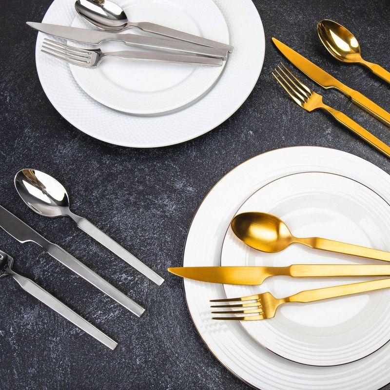 Godinger Silver Art Co Oliver Mirrored 18/10 Stainless Steel Flatware 20 Piece, Service For 4 & Reviews | Wayfair