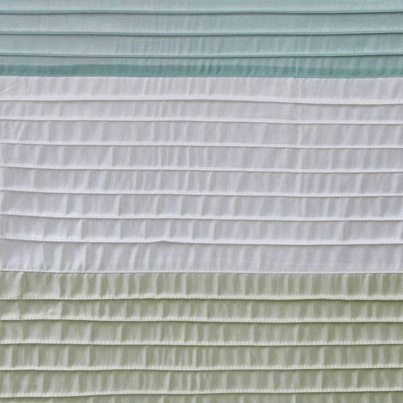 Amherst Striped Faux Silk Shower Curtain