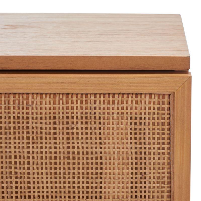 Zadie 2 Drawer Rattan Nightstand - NST5007 - Natural/Black - Safavieh