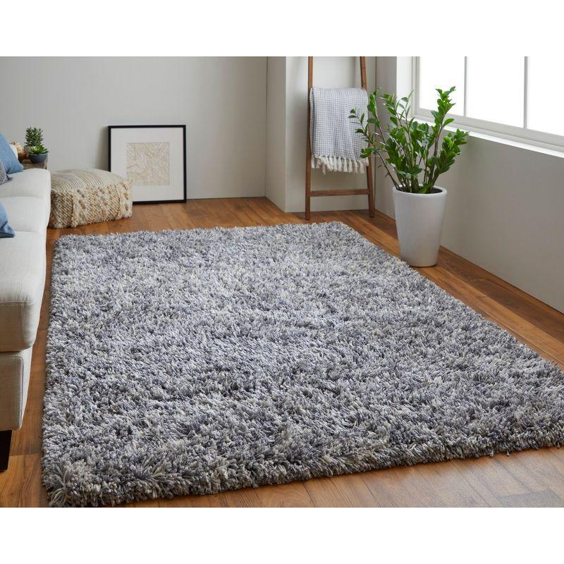 Gray Tufted Handmade Reversible Synthetic Area Rug