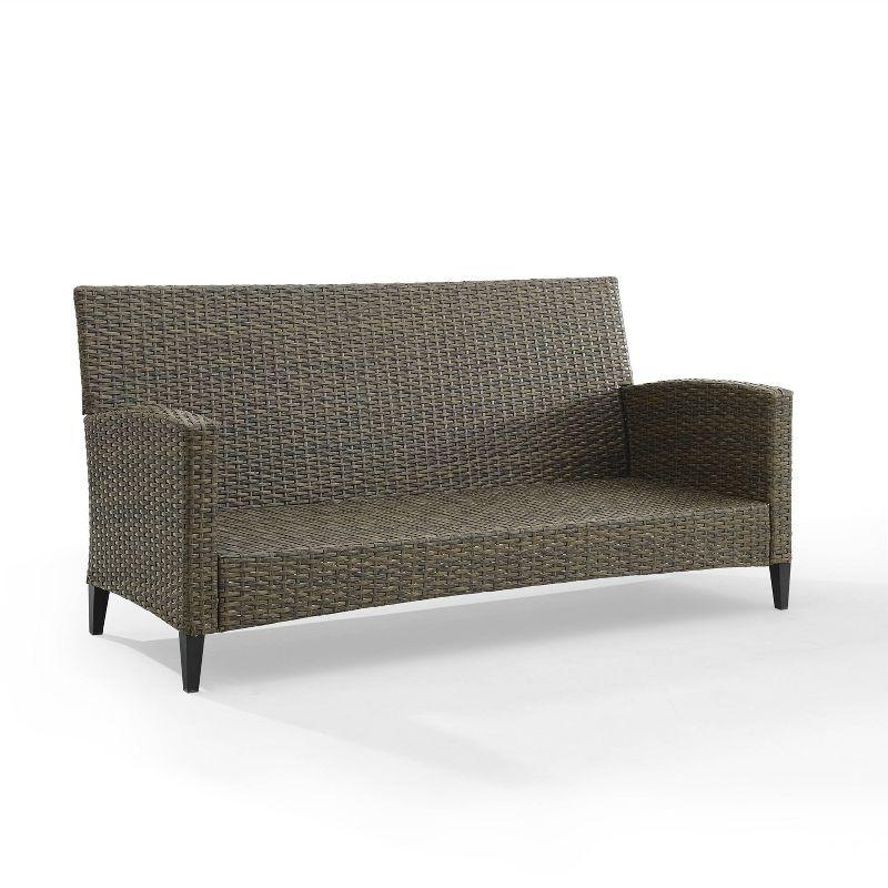 Rockport 77.13'' Polyethylene (PE) Wicker Outdoor Patio Sofa