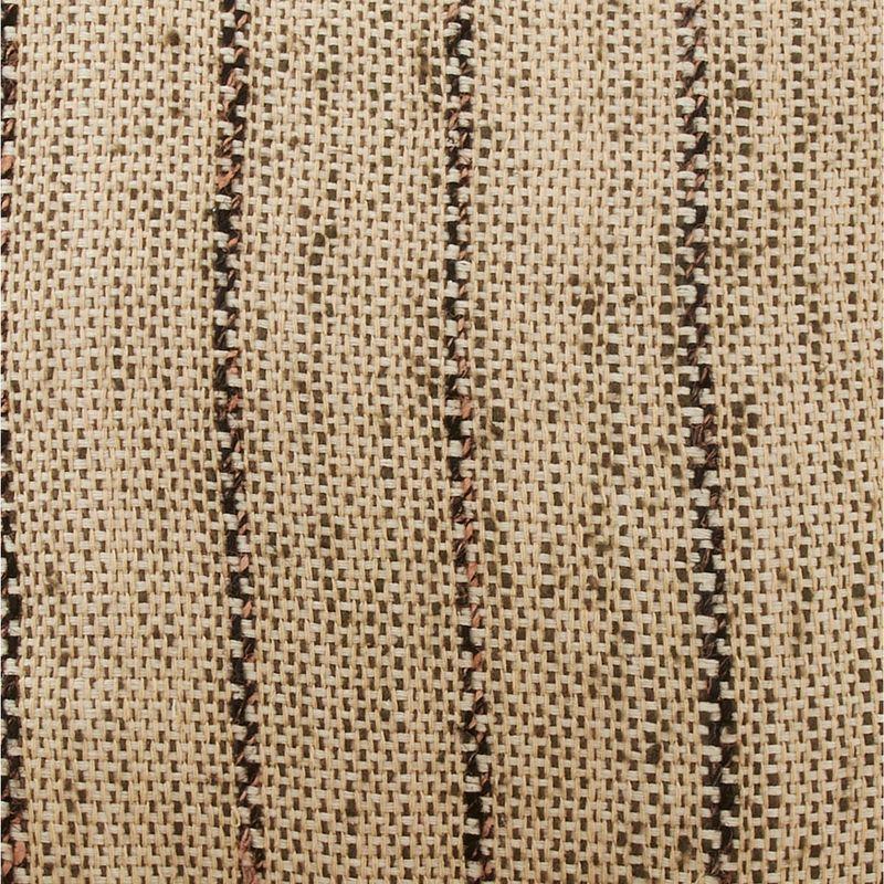 Saro Lifestyle Thin Stripe Design Down-Filled Throw Pillow, Natural, 16" x 24"