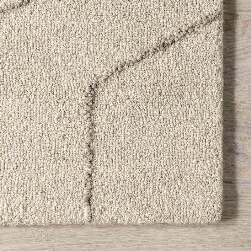Latitude Run® Mulholland Textured Wool Area Rug Area Rug