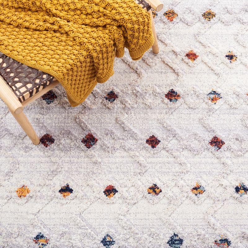 Marrakesh MRK568 Power Loomed Area Rug - Grey/Light Grey - 5'3"x7'6" - Safavieh.