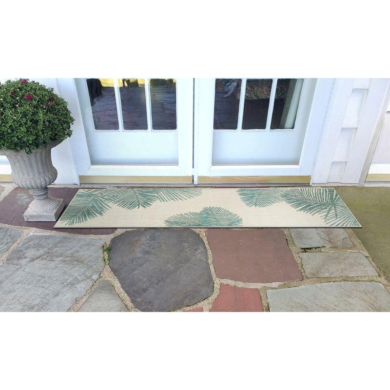 Liora Manne Carmel  Indoor/Outdoor Rug  Aqua..