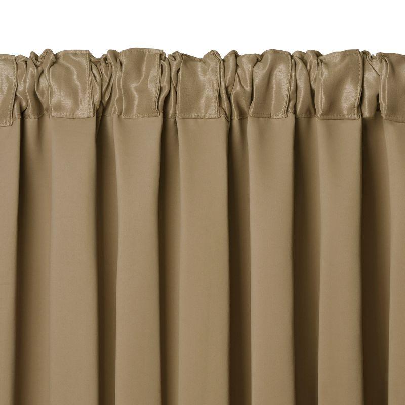 All Seasons Single Waterfall Window Valance - 52" x 36" - Antique Gold - Elrene Home Fashions