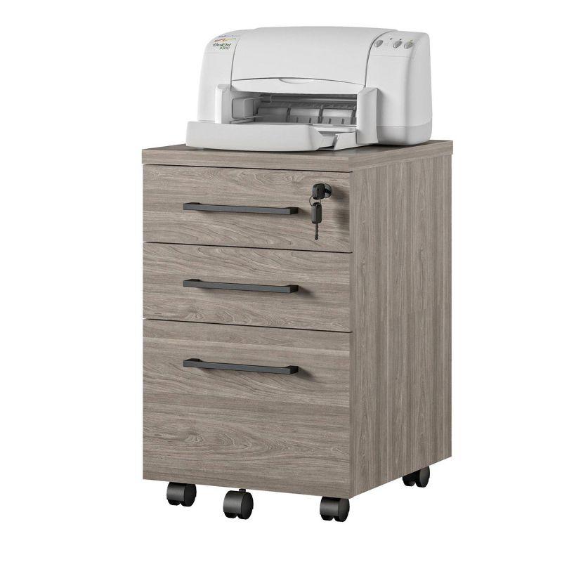 Parkside Mobile File Cabinet Light Brown - Ameriwood Home