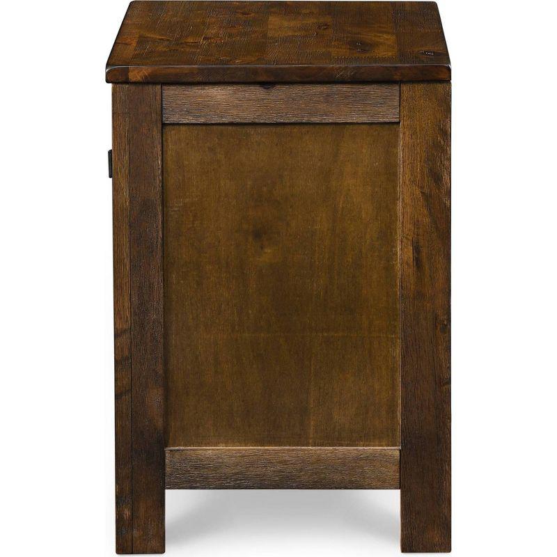 Stratford 2 Drawer Nightstand Classic Brown - Finch: Bedside Storage, Rustic Farmhouse Design