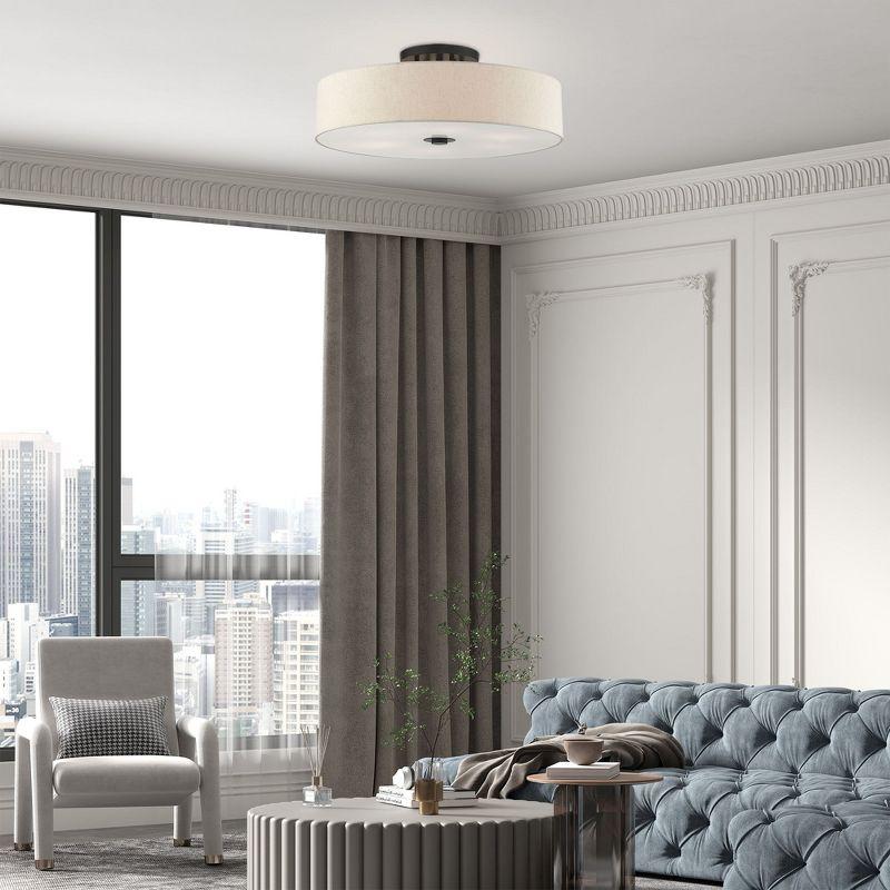 Livex Lighting Meridian 6 - Light Semi-Flush Mount in  English Bronze