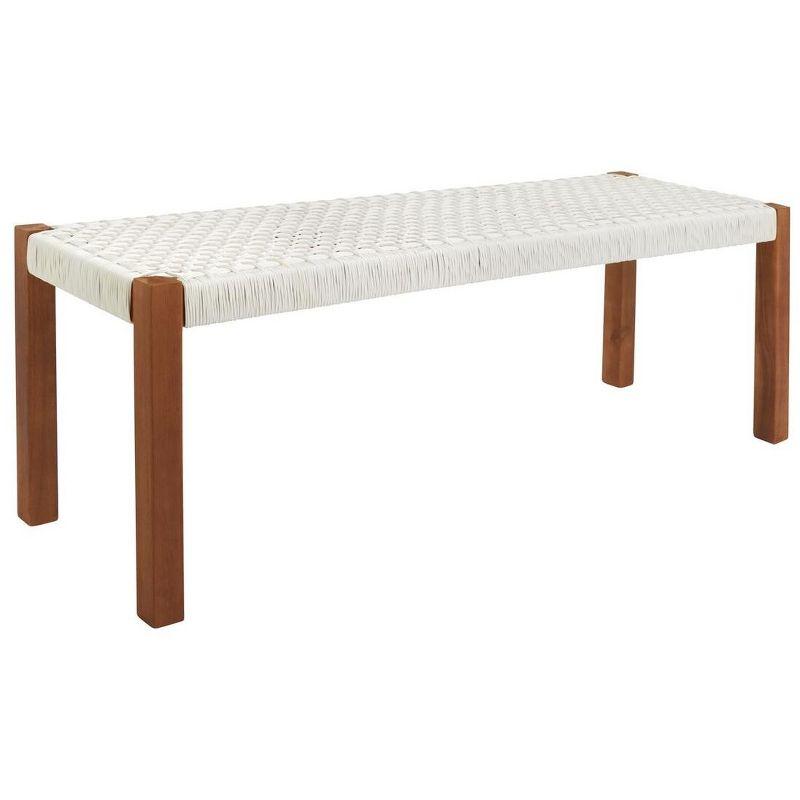 Aquina Patio Outdoor Dining Bench Set  - Safavieh