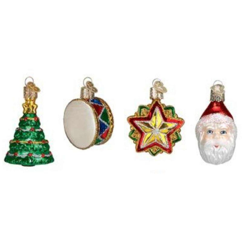 Old World Christmas 2.75 In Mini Christmas Set Ornament St/12 Santa Star Tree Ornament Sets