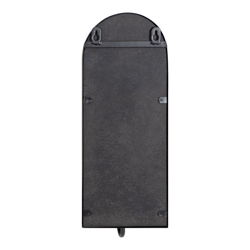 Kate and Laurel Ezerin Arch Metal Wall Sconce, 6x5x16, Black
