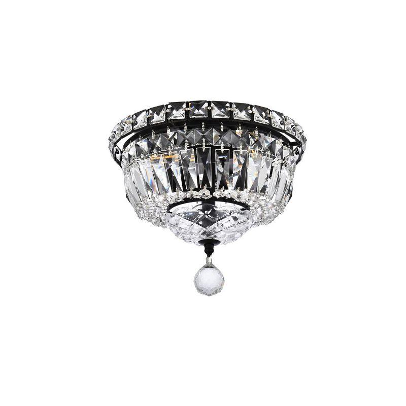 Elegant Lighting Tranquil 10 inch black flush mount