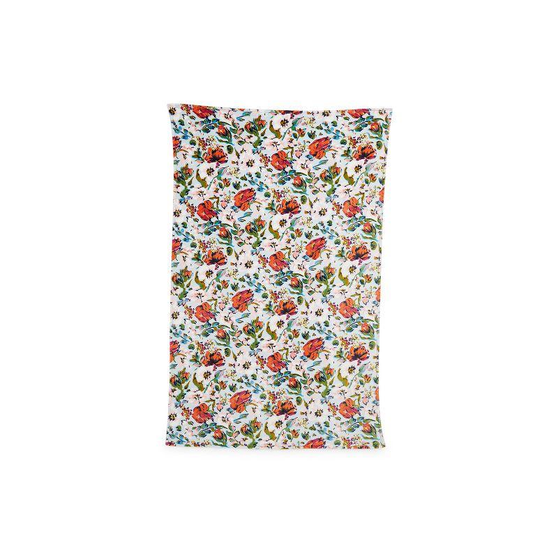 Sea Air Floral Fleece Weighted 50" x 80" Throw Blanket