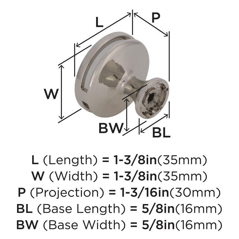 Amerock Oberon Cabinet or Furniture Knob with Acrylic Insert