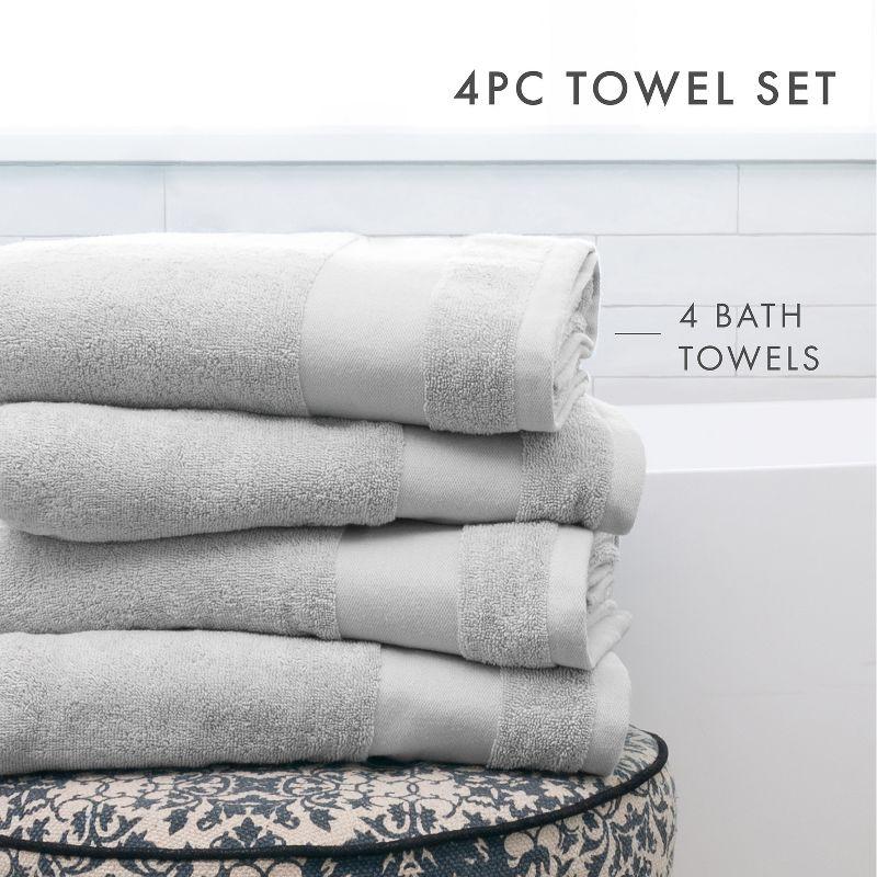 Wayfair Basics® Berner 100% Cotton Bath Towel Set (Set of 4)
