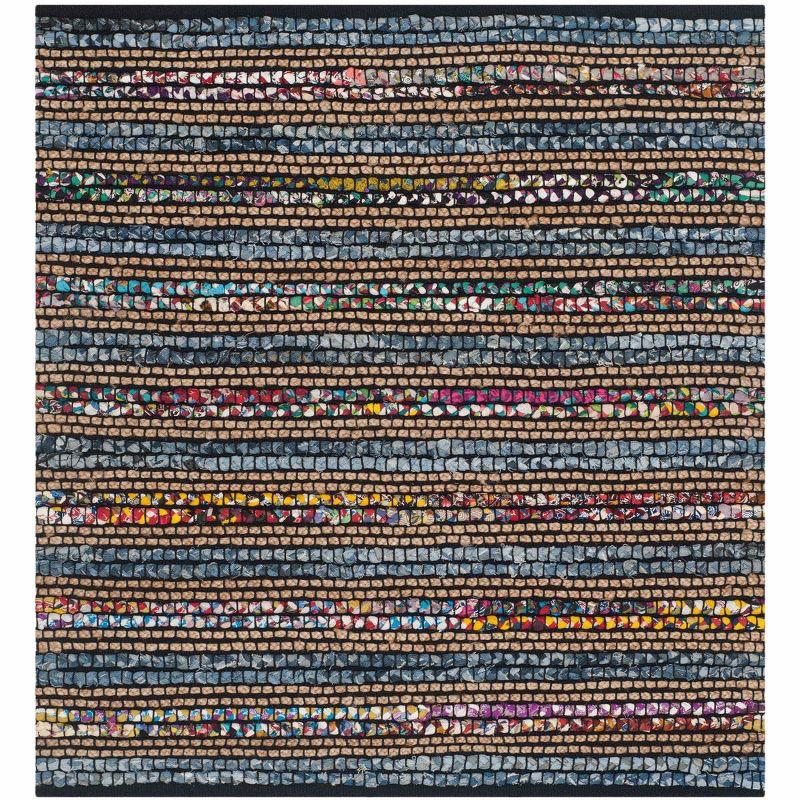 Cape Cod CAP361 Hand Woven Area Rug - Blue/Multi - 4'x4' - Safavieh.