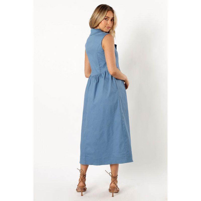 Petal and Pup Womens Sonja Midi Dress - Steel Blue XS