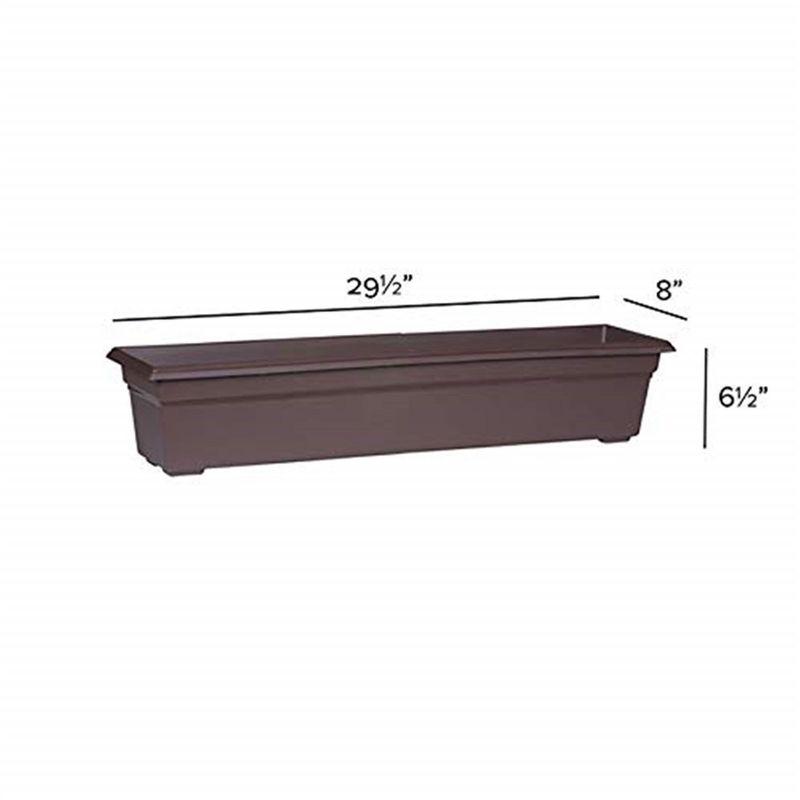 Novelty Countryside Flower Box Planter, Brown 30"